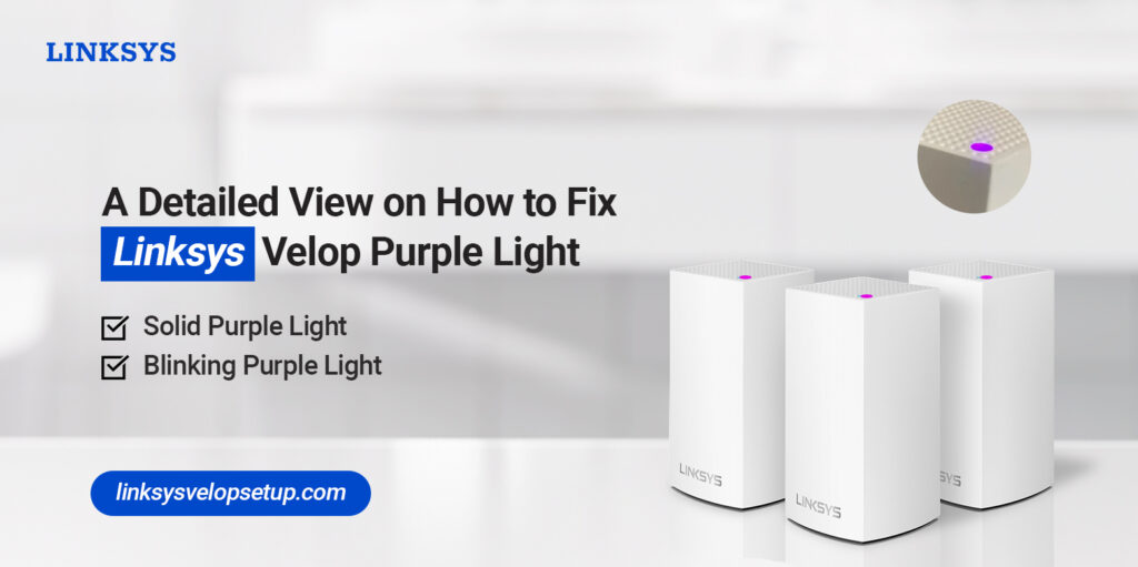 Linksys Velop Purple Light