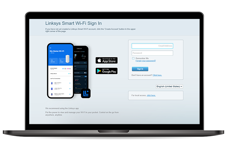 Linksys Velop Login Page