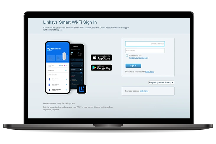 Linksys Velop Login Page