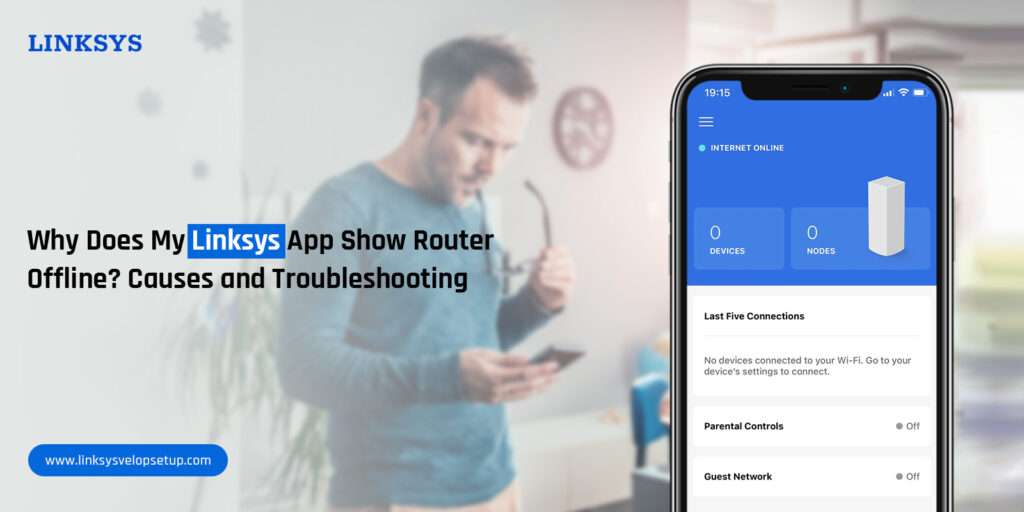 Linksys Velop App Shows Router Offline