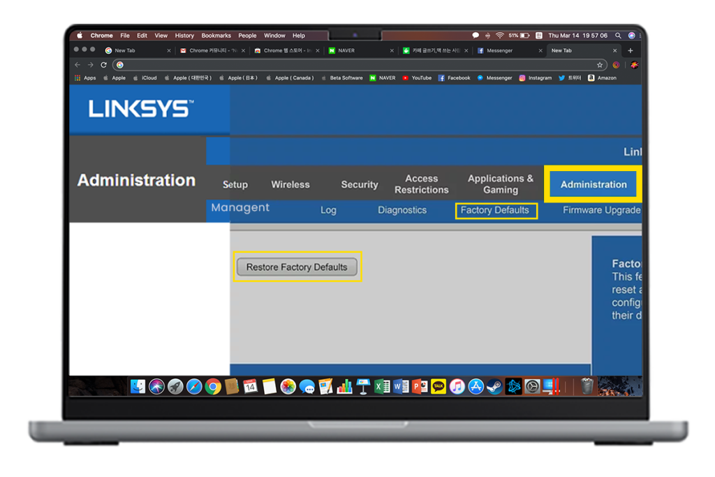 Factory Reset Linksys Velop Via Web Interface