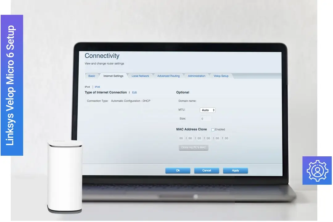 Linksys Velop AX3000 Micro 6 Setup Via Web Interface