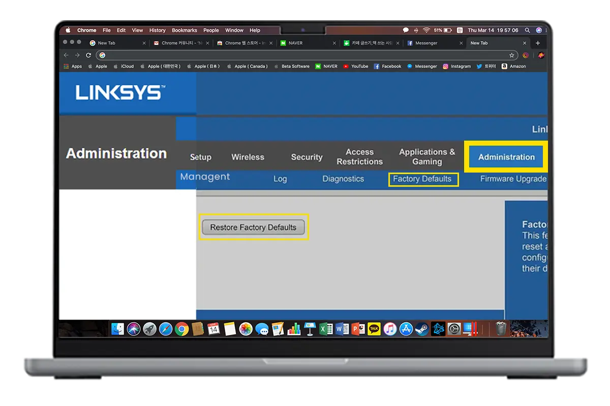 Factory Reset Linksys Velop Via Web Interface